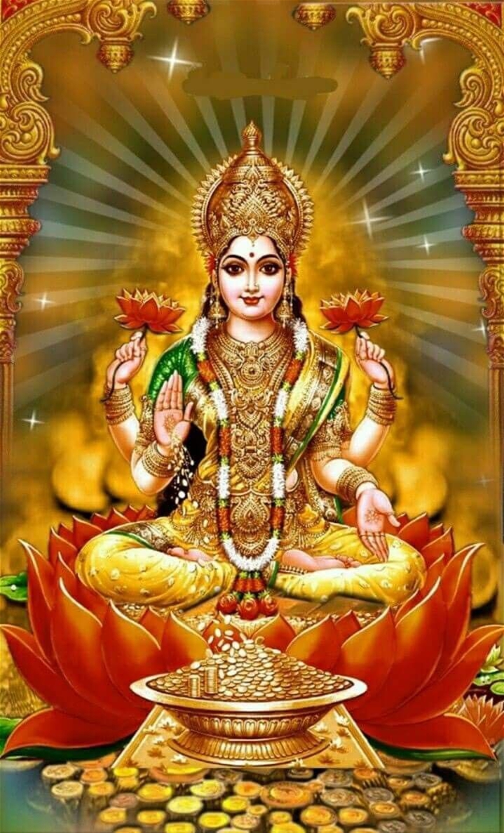 Lakshmi is the consort of the god Vishnu